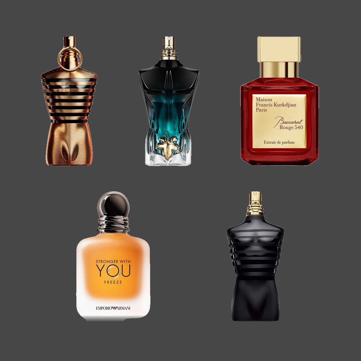 The All-In-One Collection fragrance bottles