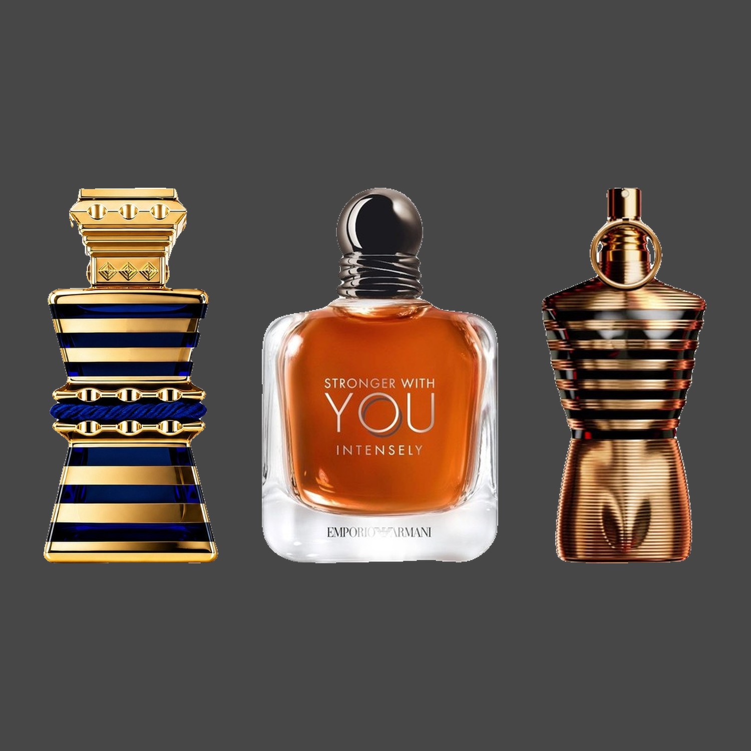 The Winter Bundle fragrance bottles